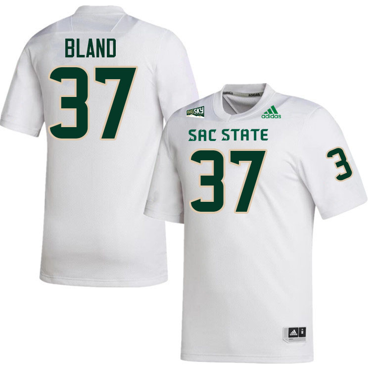 DaRon Bland SAC State Jersey,Sacramento State Hornets #37 DaRon Bland Jersey-White